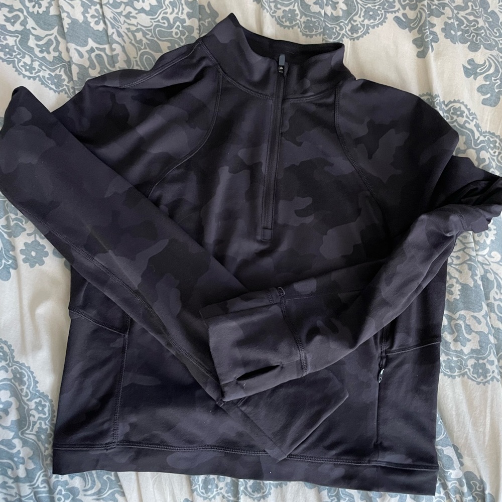 lululemon it’s rulu run cropped 1/2 zip